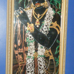 Krishna mirror painting---dark